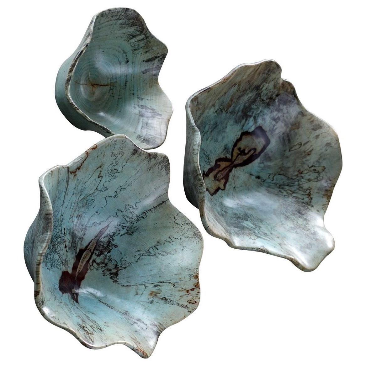 Uttermost Alternative Wall Decor Teo Wood Wall Art, Set of 3